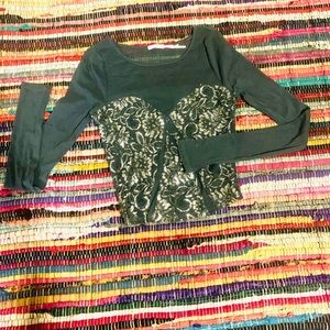 Kimchi Blue Urban Outfitters Sheer & Sparkly Shirt